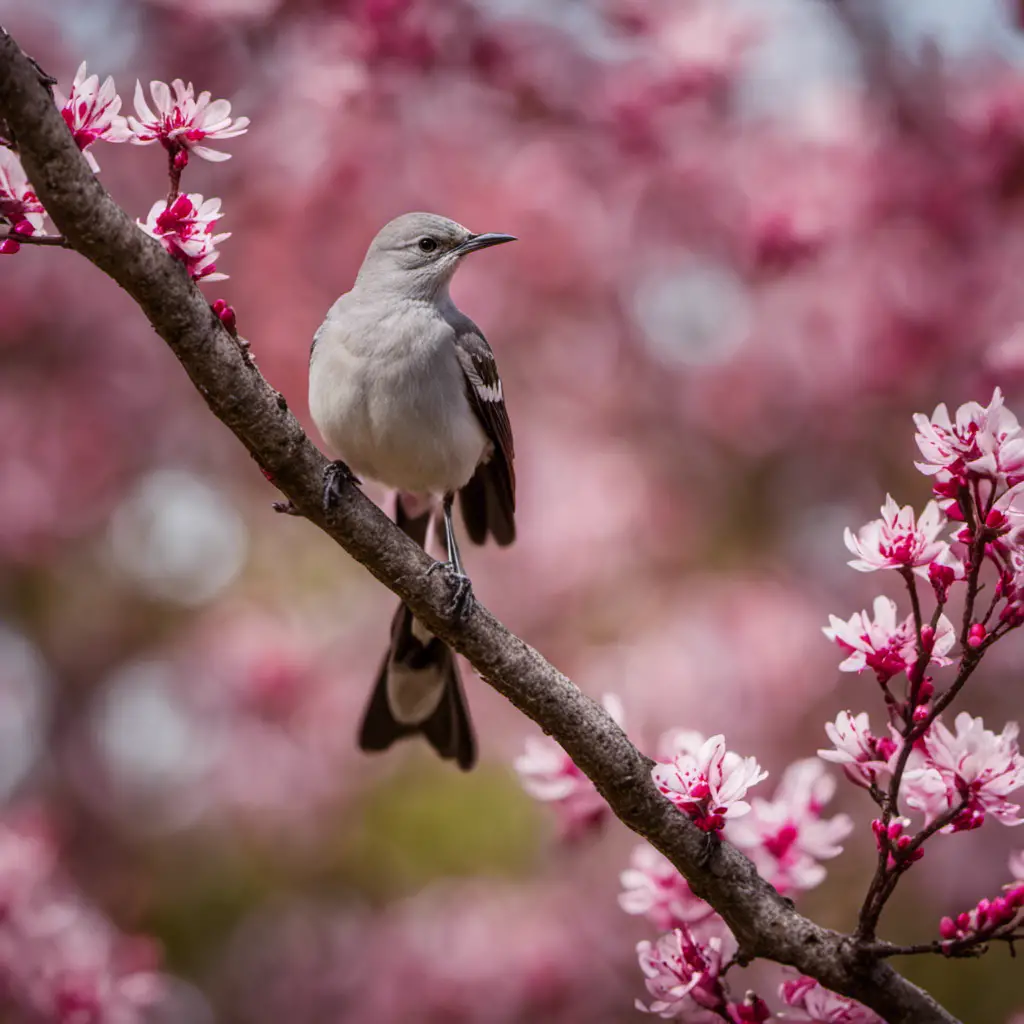 An image capturing the vibrant world of Northern Mockingbirds in Oklahoma