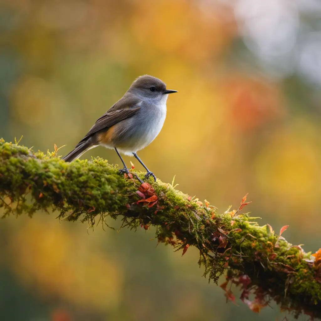 An image capturing the charm of an Eastern phoebe in its natural habitat