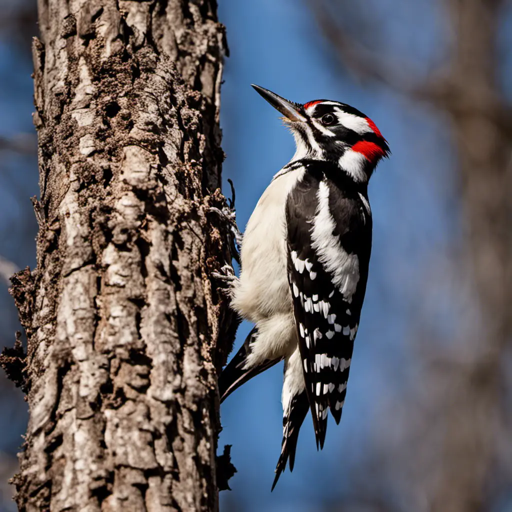 An image showcasing the Hairy Woodpecker of Minnesota
