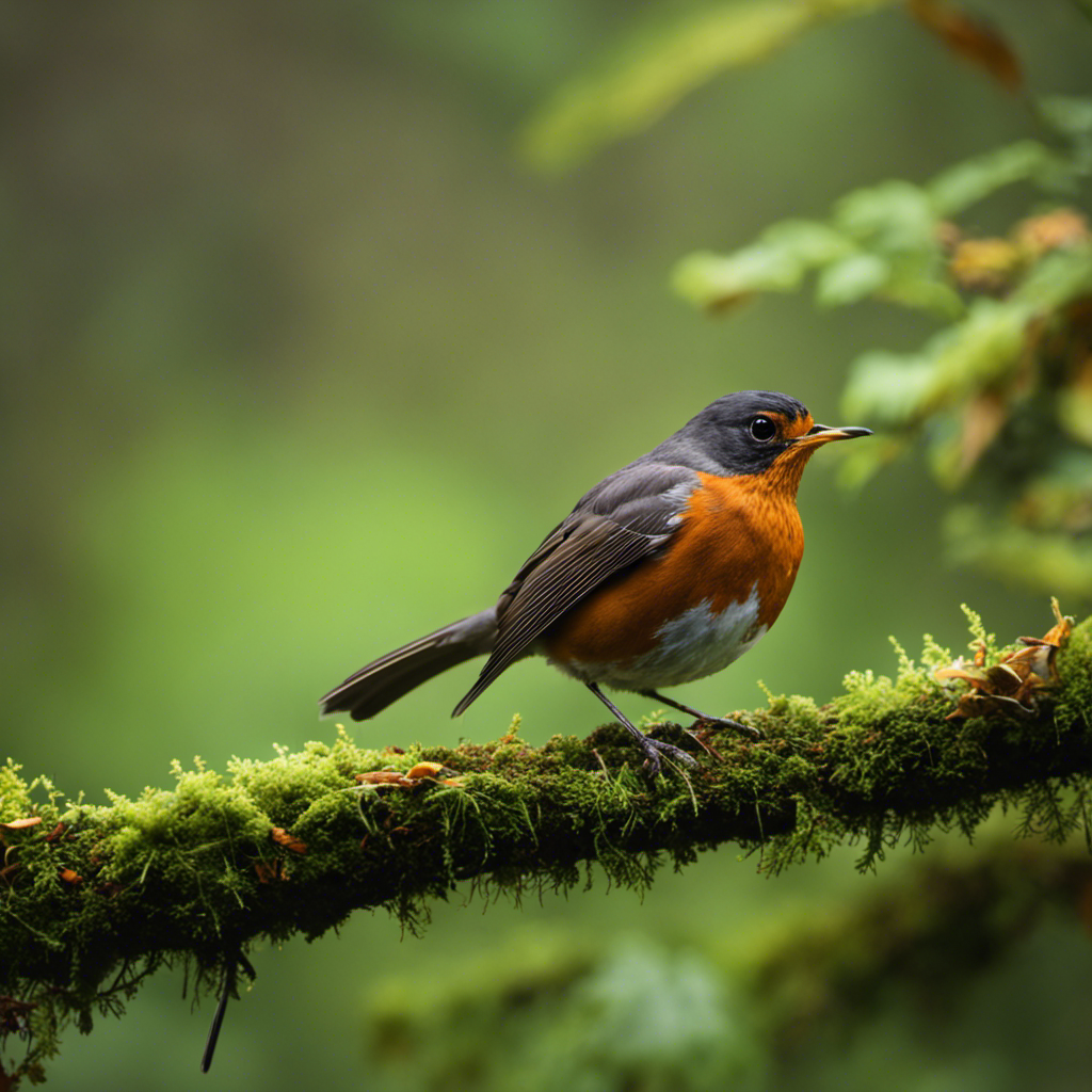 An image capturing the vibrant presence of an American Robin in Pennsylvania