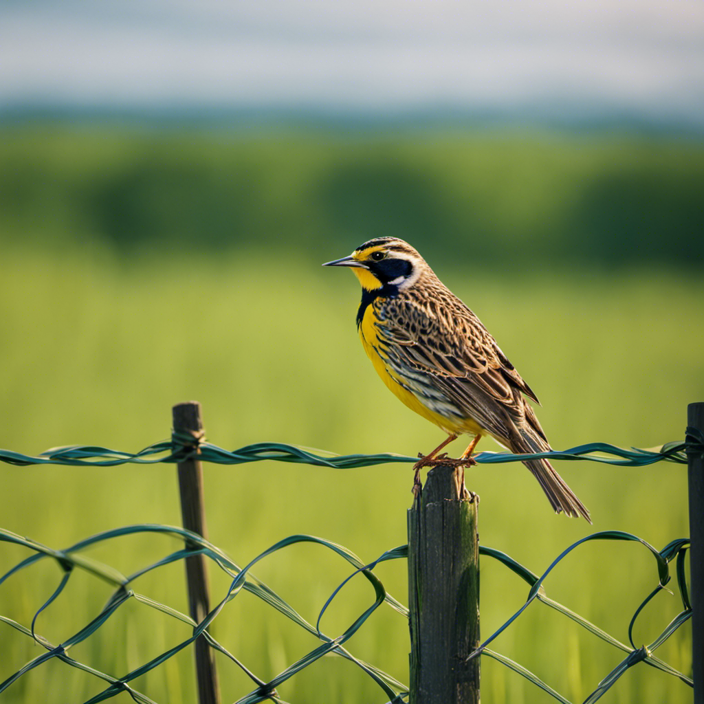 An image capturing the serene beauty of Pennsylvania's Eastern Meadowlark