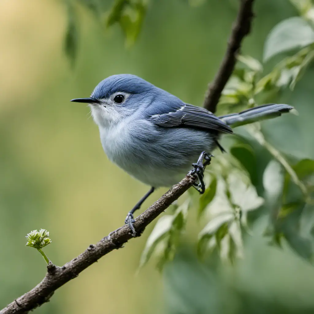 An image capturing the enchanting world of the Blue-gray Gnatcatcher, a tiny songbird found in North Carolina