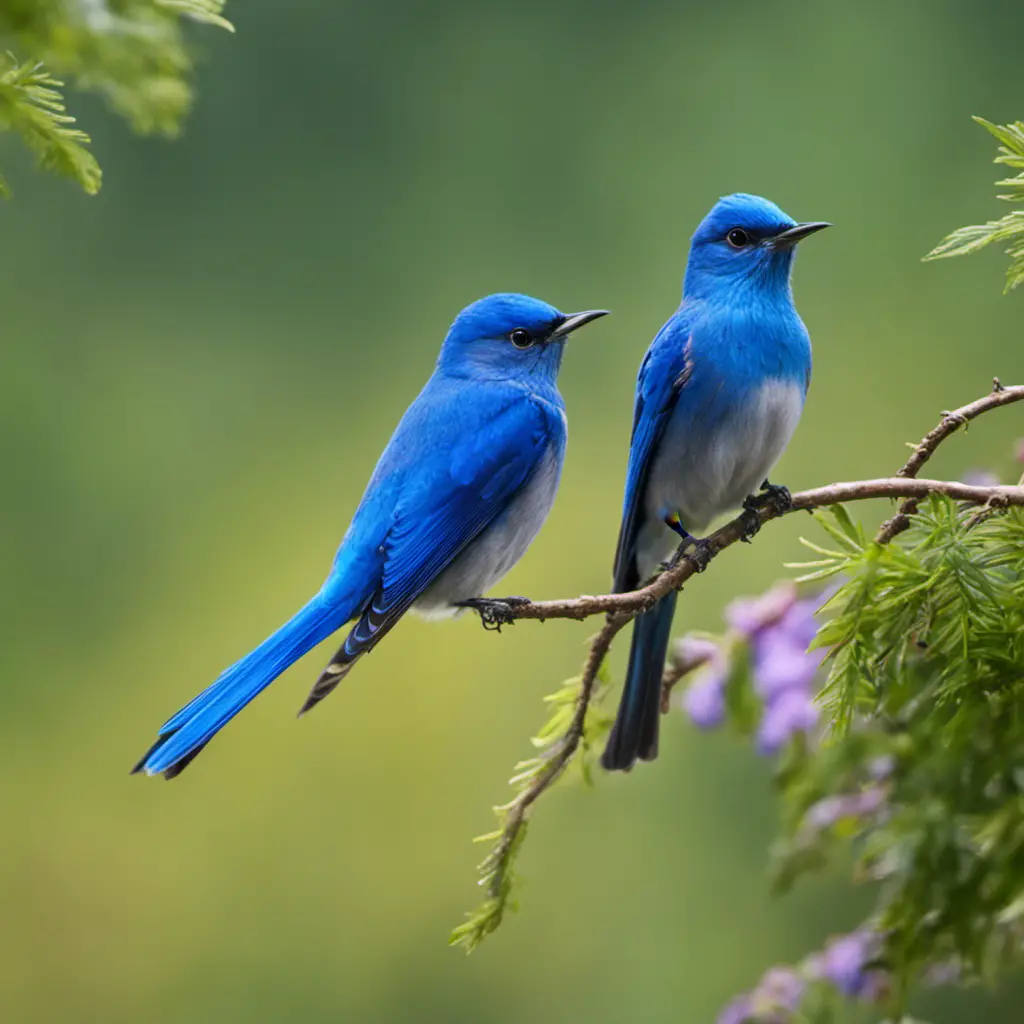  the enchanting beauty of North Carolina's Mountain Bluebirds as they gracefully soar amidst the majestic peaks