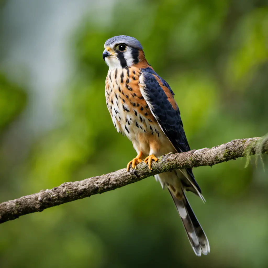  the striking beauty of the American Kestrel in its natural Florida habitat