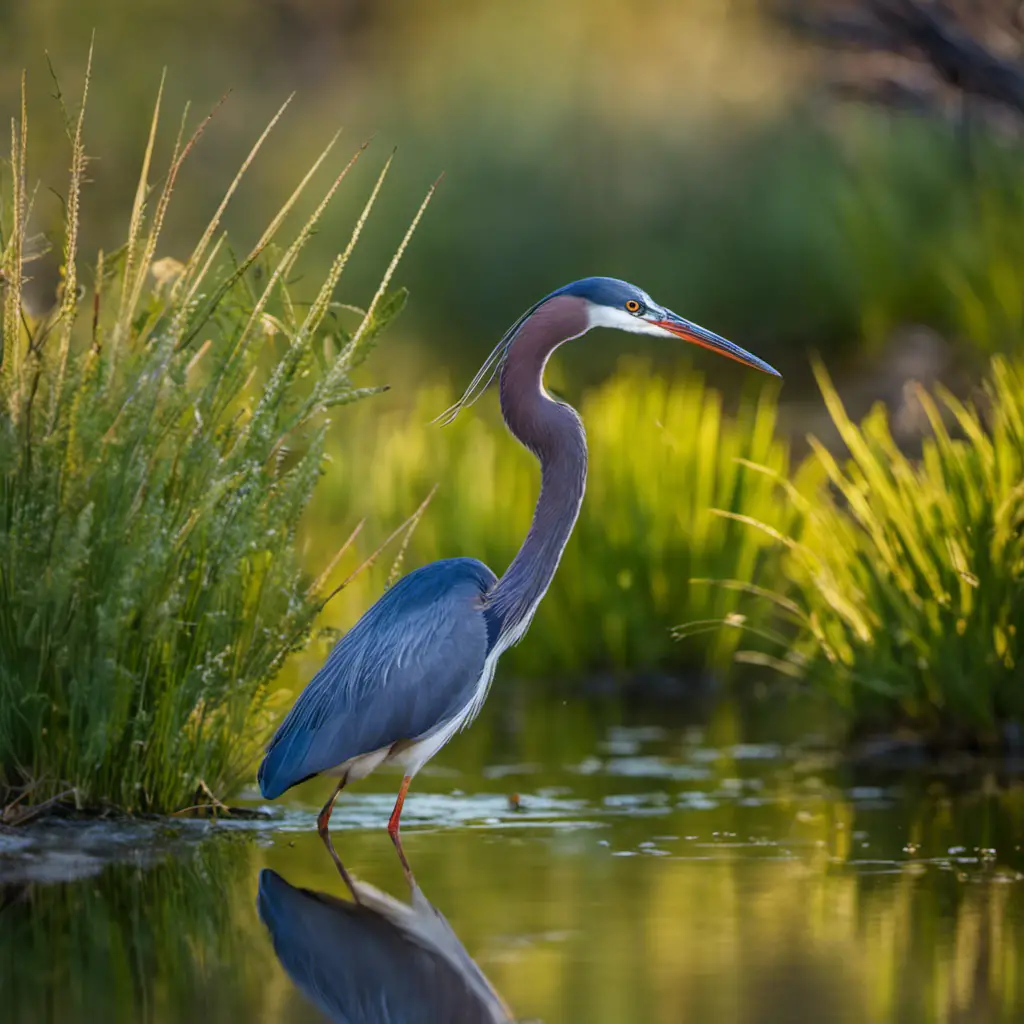  the elegance of the Tricolored Heron in Arizona's wetlands