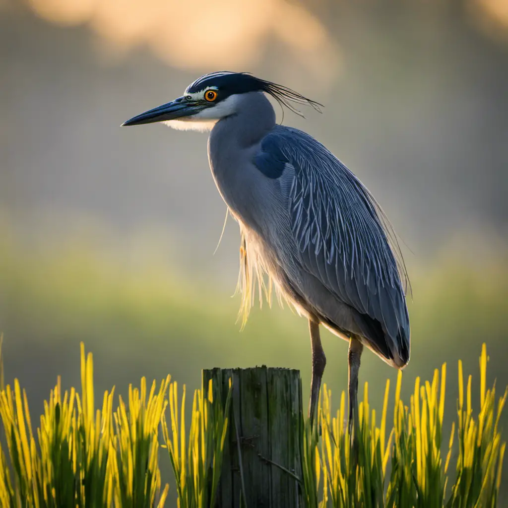 An image capturing the enchanting allure of a Yellow-crowned Night-Heron amidst the lush marshes of Florida