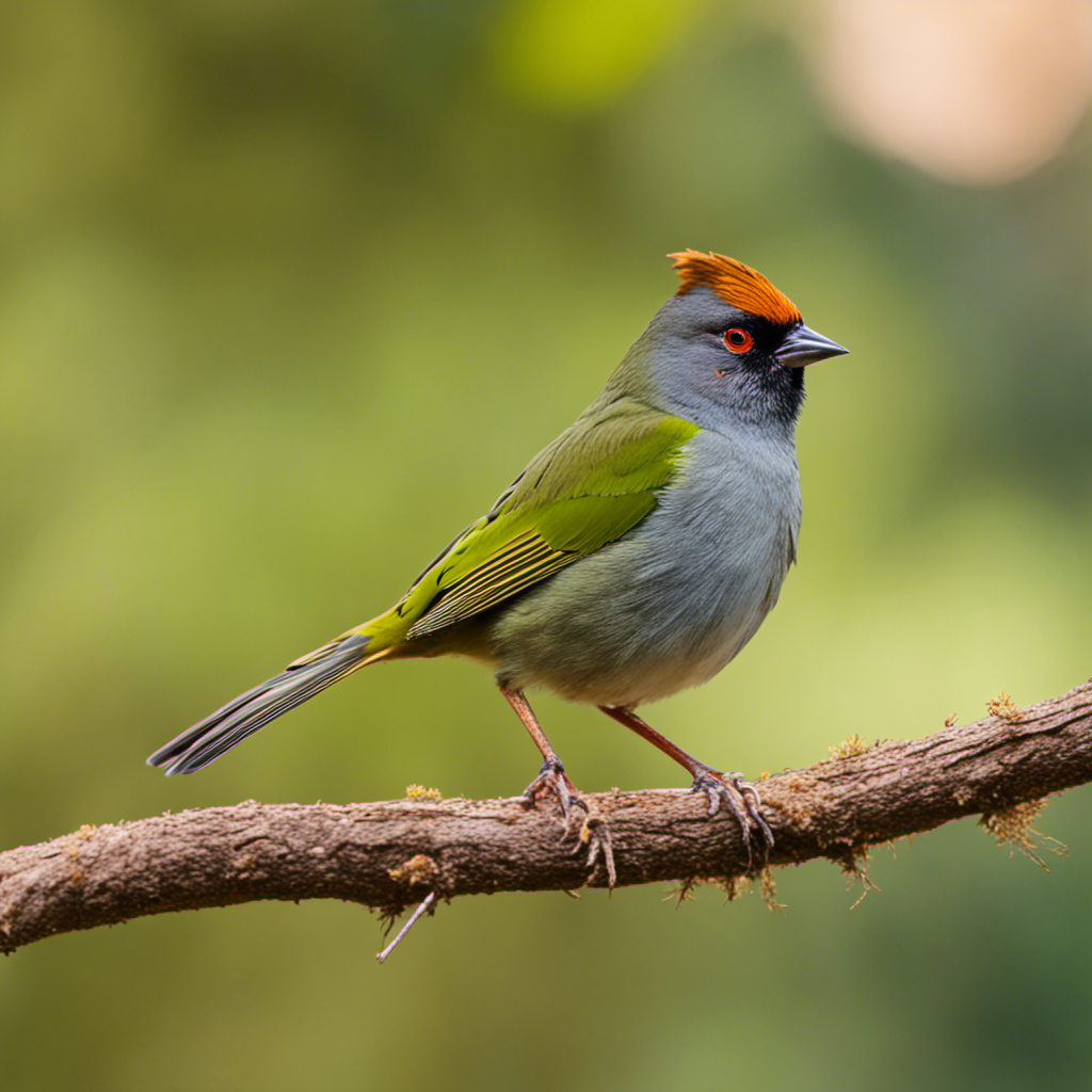 An image showcasing the vibrant plumage of the Green-tailed Towhee