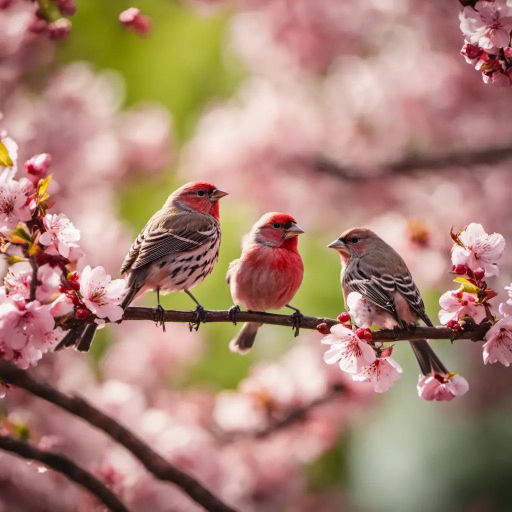 An image capturing the vibrant world of House Finches