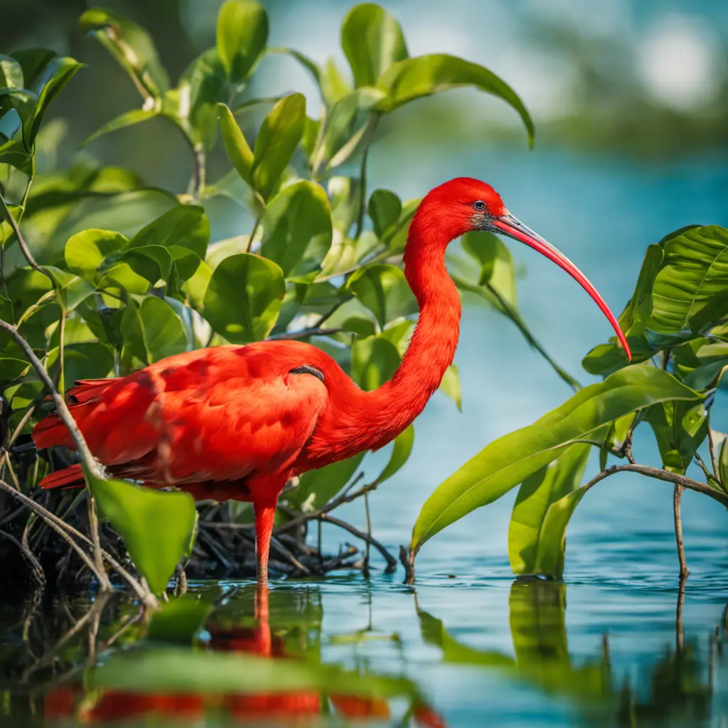 An image capturing the vibrant essence of Florida's red birds