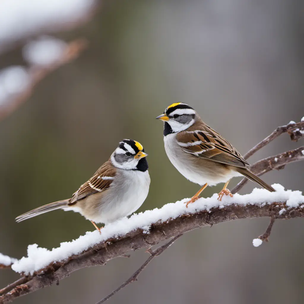  the enchanting allure of White-throated Sparrows amidst Ohio's serene landscapes