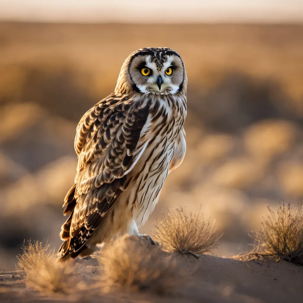 An image showcasing the majestic Short-eared Owl in its natural habitat