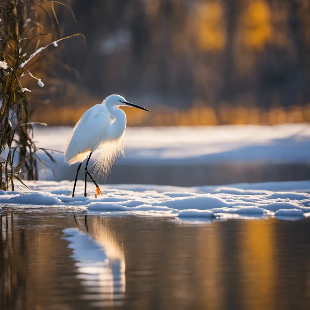 An image showcasing the elegance of a Snowy Egret in its natural habitat
