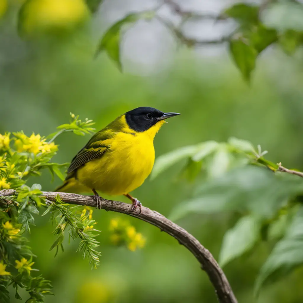 An image capturing the vibrant essence of North Carolina's yellow avian residents