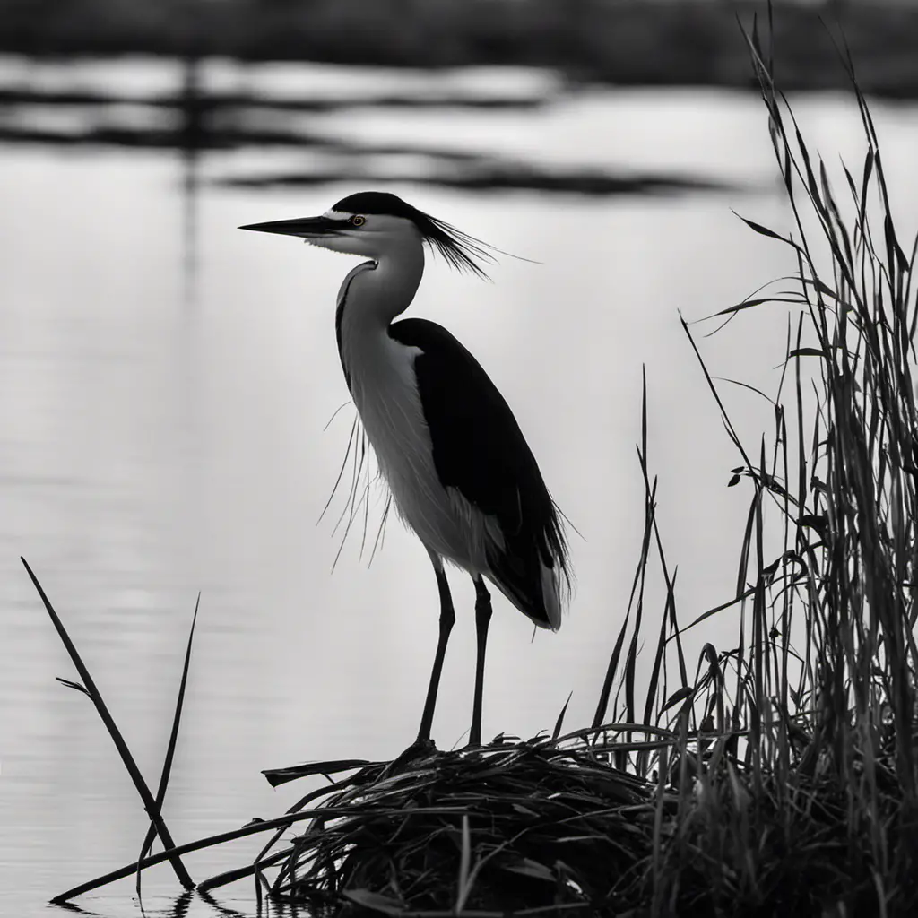 An image capturing the ethereal allure of Texas's black and white avian inhabitants