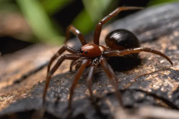 An image showcasing the distinct markings and colors of the Black Widow, Brown Recluse, and Wolf Spider, all common poisonous spiders found in North Carolina